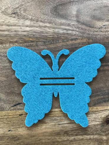 Filz Schmetterling Geldgeschenk Geburtstag türkis