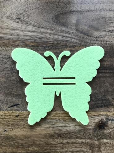 Filz Schmetterling Geldgeschenk Geburtstag neongrün